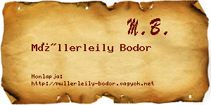 Müllerleily Bodor névjegykártya